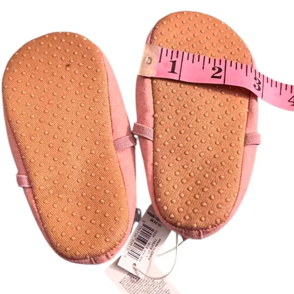 Old Navy Baby Girl Pink Mary Jane Ballet FlatBaby Walker  Shoes Sz 18-24M